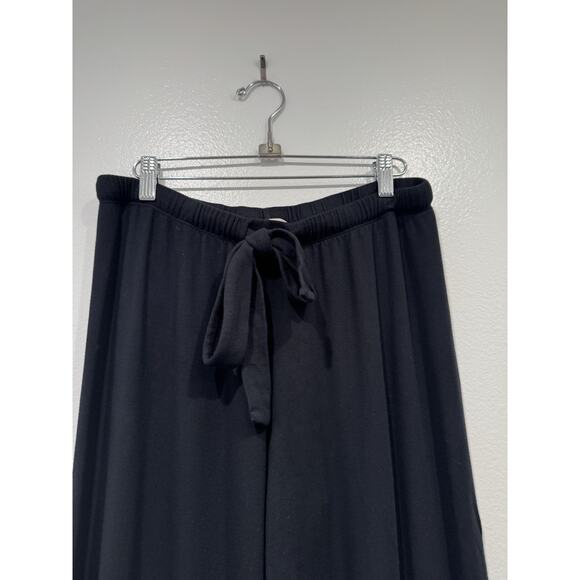 Eberjey Black Lounge Pants Women’s Size Medium Modal Spandex Mix Drawstring Cozy - Picture 2 of 6